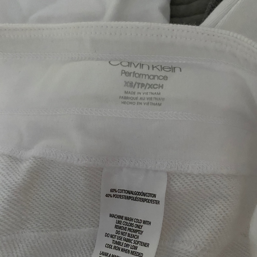 calvin klein white pants